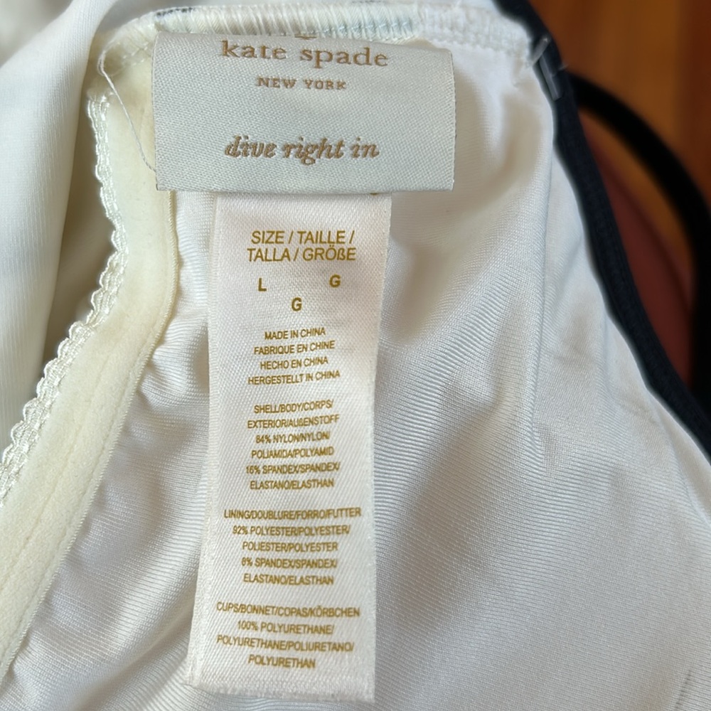 Kate Spade Striped “Bathing Beauty” Piece - Picture 4 of 5